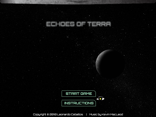 The title screen.