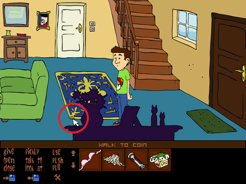 Location of the coin.