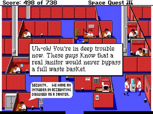 Walk past a trashcan in the office maze without using the vaporizer.