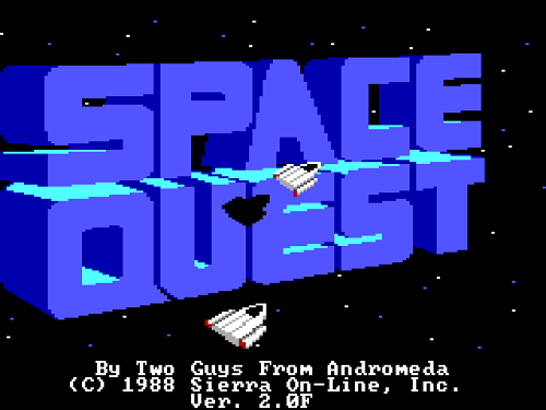 The title screen.
