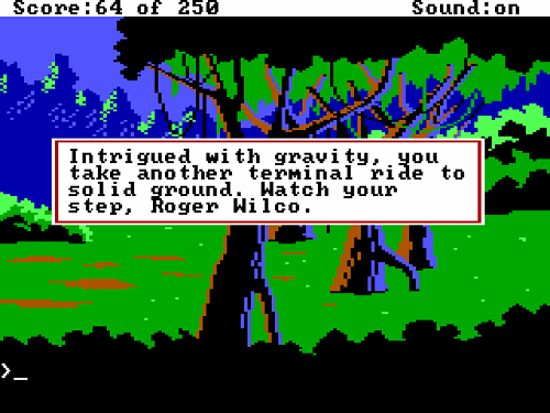 Go north and fall into chasm in the area after crossing the log.