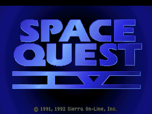 The title screen.