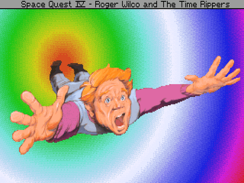 Roger Wilco going through sequels.