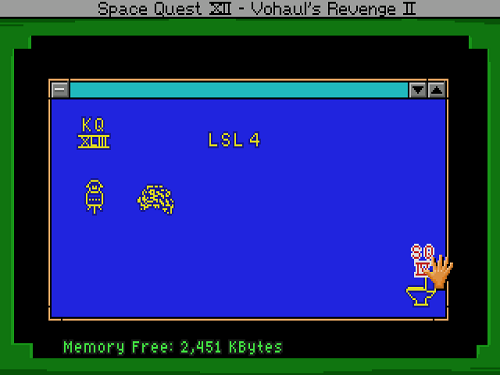 Delete Space Quest IV from the computer.