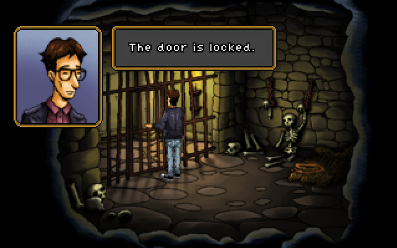 The door is locked.