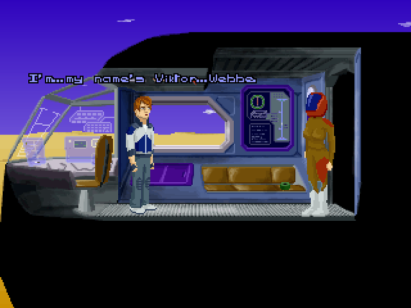 The protagonist meets the antagonist.