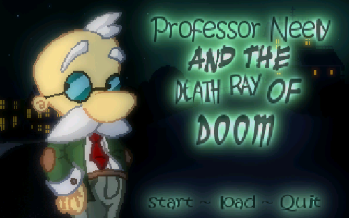The title screen.