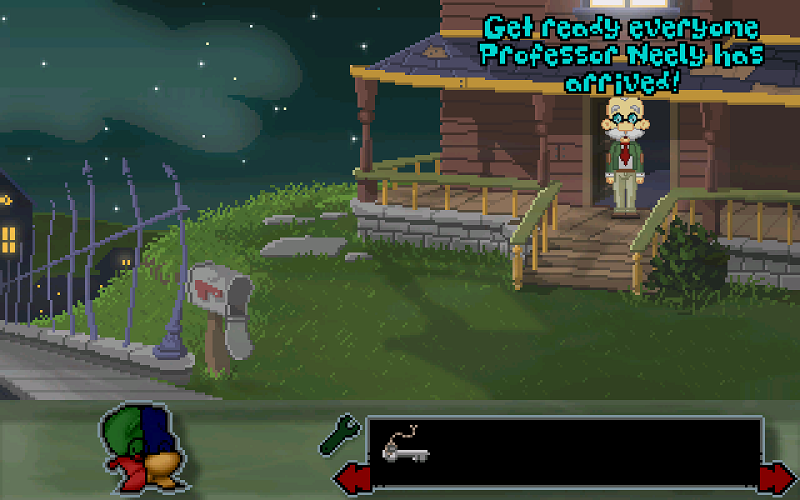 Professor Neely and the "Maniac Mansion".