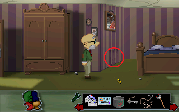 Hidden air duct location.