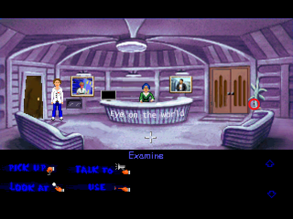 Location of microphone circled.