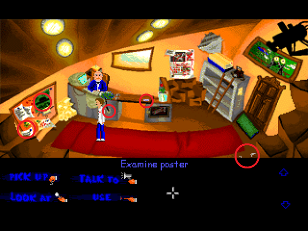 Hotspots in the room.