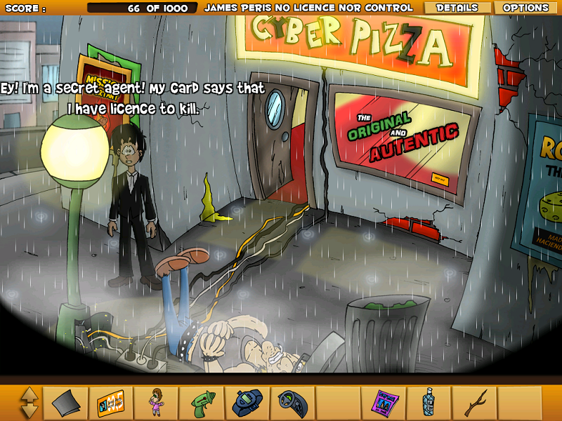 The protagonist agent in London.